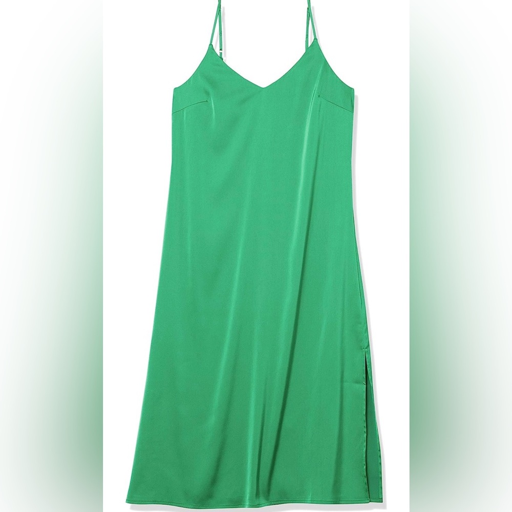 Kelly green slip dress